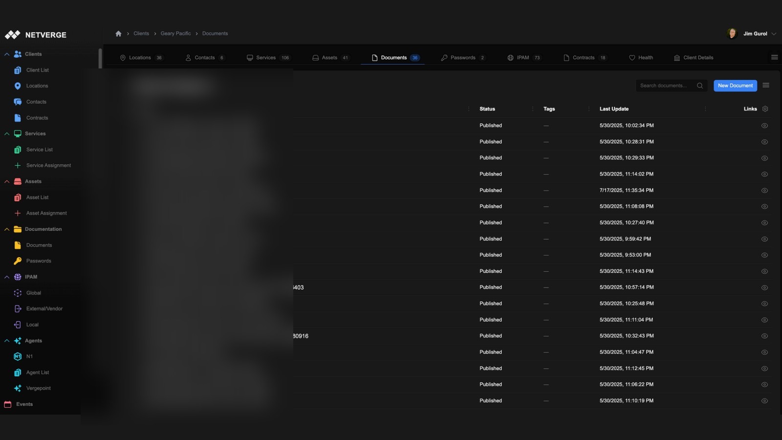 Netverge Documents View